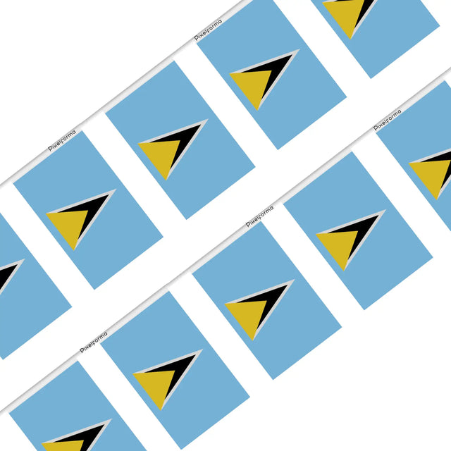 Guirlande drapeau sainte-lucie - pixelforma