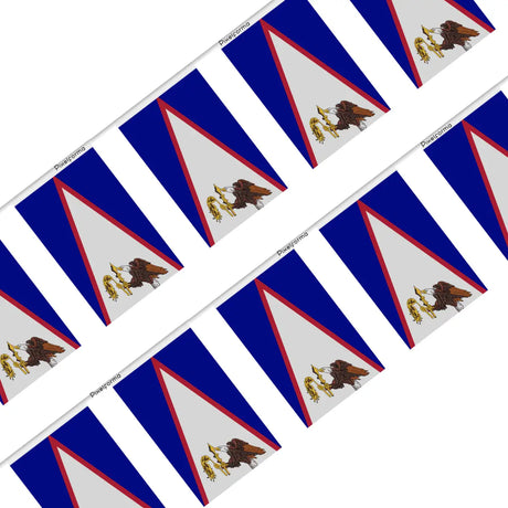 Guirlande Drapeau Samoa américaines en Polyester - Pixelforma 