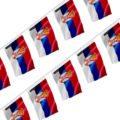 Guirlande drapeau serbie - pixelforma