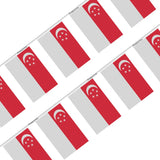 Guirlande Drapeau Singapour en Polyester - Pixelforma 