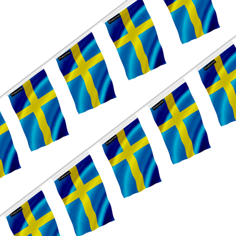 Guirlande drapeau suède - pixelforma