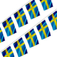 Guirlande drapeau suède polyester à accrocher décoration