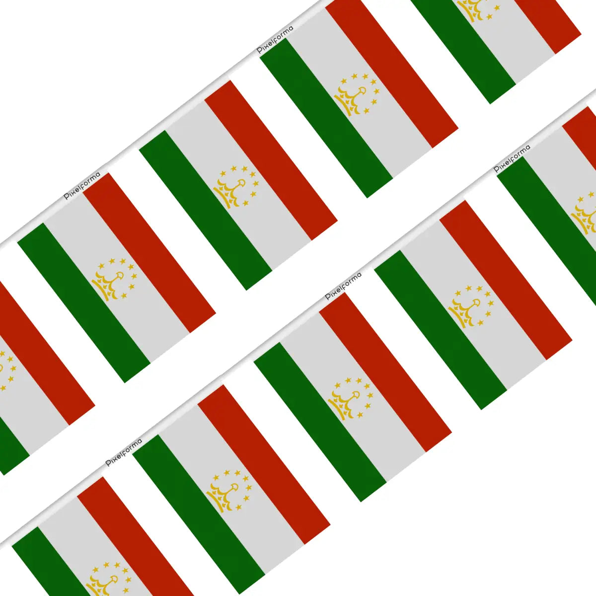 Guirlande drapeau tadjikistan - pixelforma