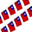 Guirlande drapeau taïwan en polyester à accrocher