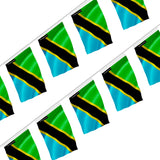 Guirlande drapeau tanzanie en polyester à accrocher