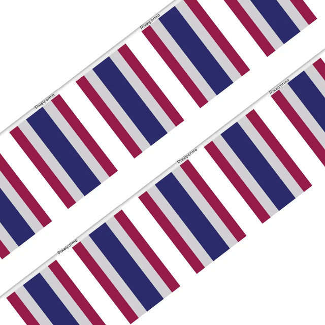 Guirlande Drapeau Thaïlande en Polyester - Pixelforma 