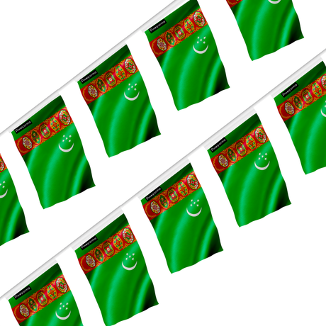 Guirlande drapeau turkménistan - pixelforma
