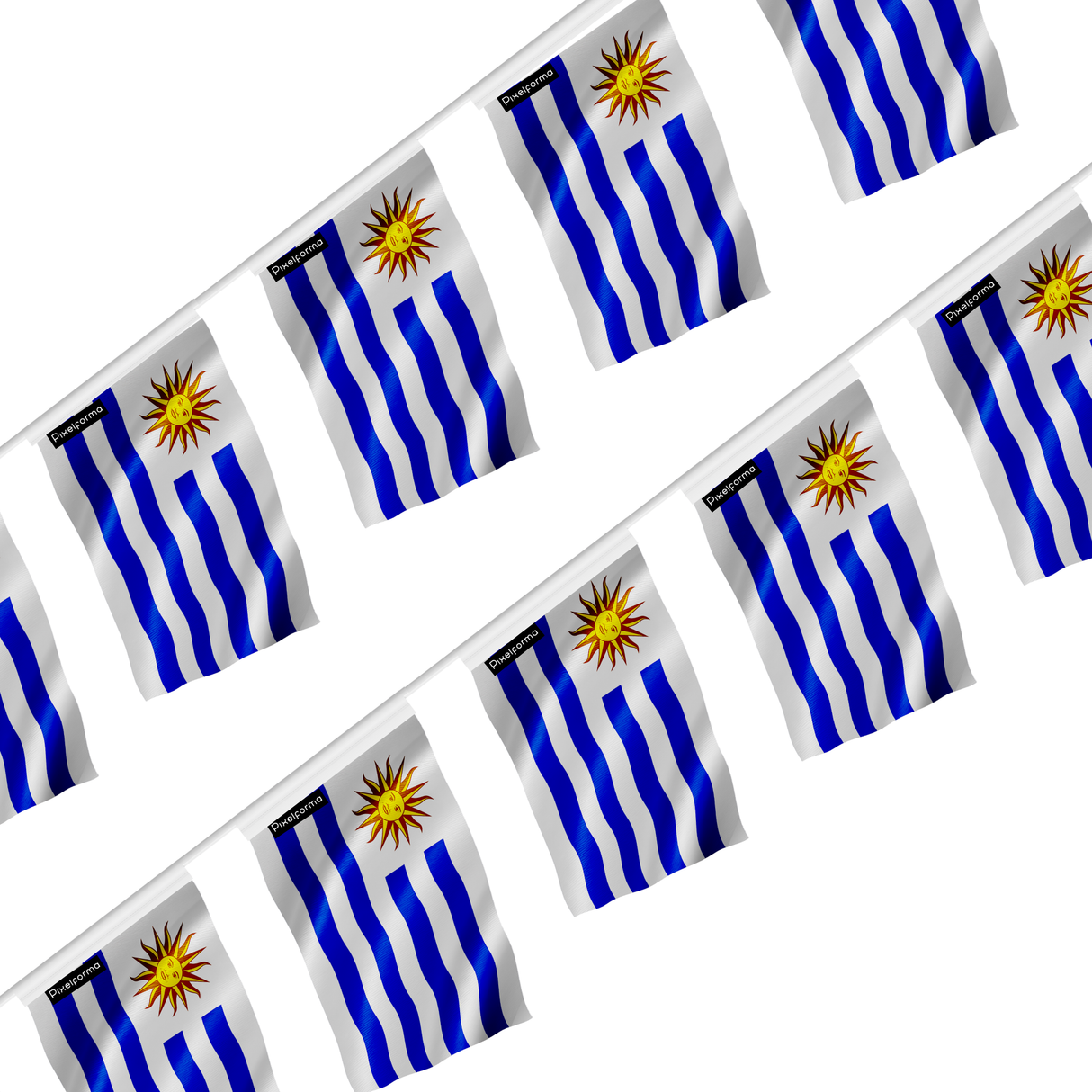 Guirlande drapeau uruguay - pixelforma