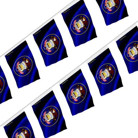 Guirlande drapeau utah en polyester résistant à accrocher