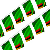 Guirlande drapeau zambie en polyester à accrocher