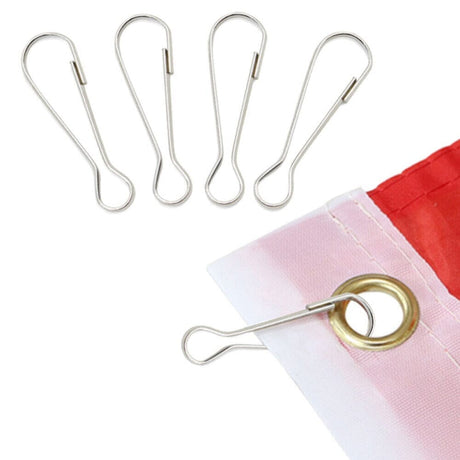 Flag pole hook, 10 pieces, stainless steel - Pixelforma