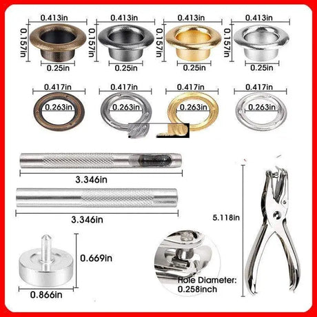 Kit d’outils sangle france cuir cuivre poinçon 15 grille paquet