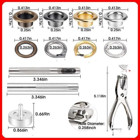Kit d’outils sangle france cuir cuivre poinçon 15 grille paquet