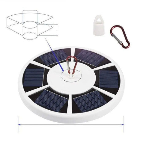 Lampe solaire extérieure france crochet source écologique mât