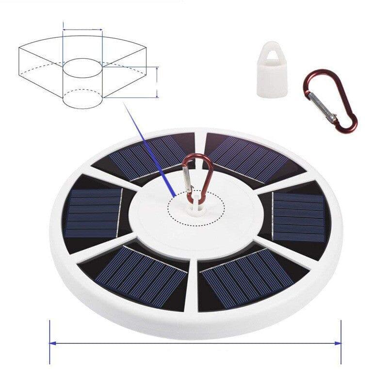 Lampe solaire pour mât de drapeau pour toute la nuit - Pixelforma