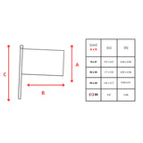 Lots mini drapeau blanc en plusieurs tailles - pixelforma