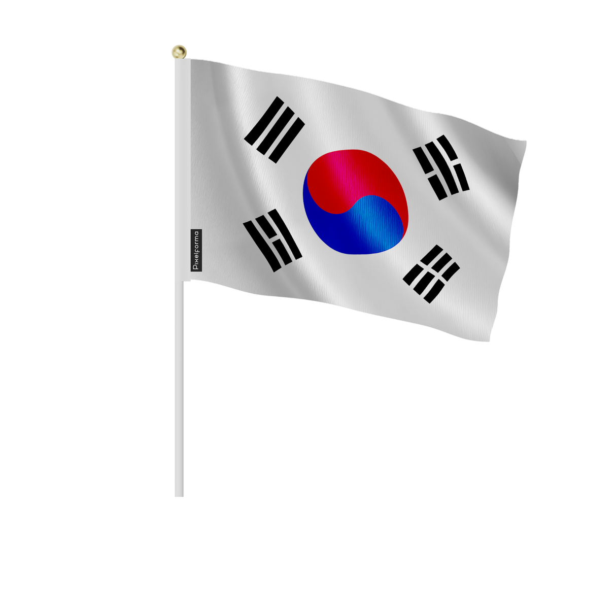 Lots mini drapeau corée du sud en plusieurs tailles - pixelforma