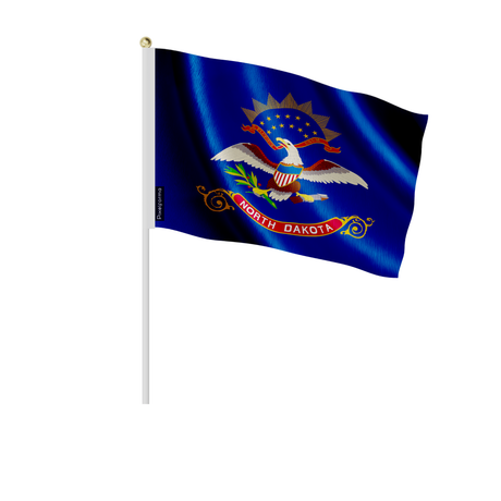 Lots mini drapeau dakota du nord en plusieurs tailles - pixelforma