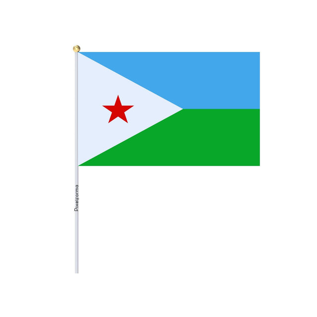 Lots Mini Drapeau de Djibouti en plusieurs tailles - Pixelforma