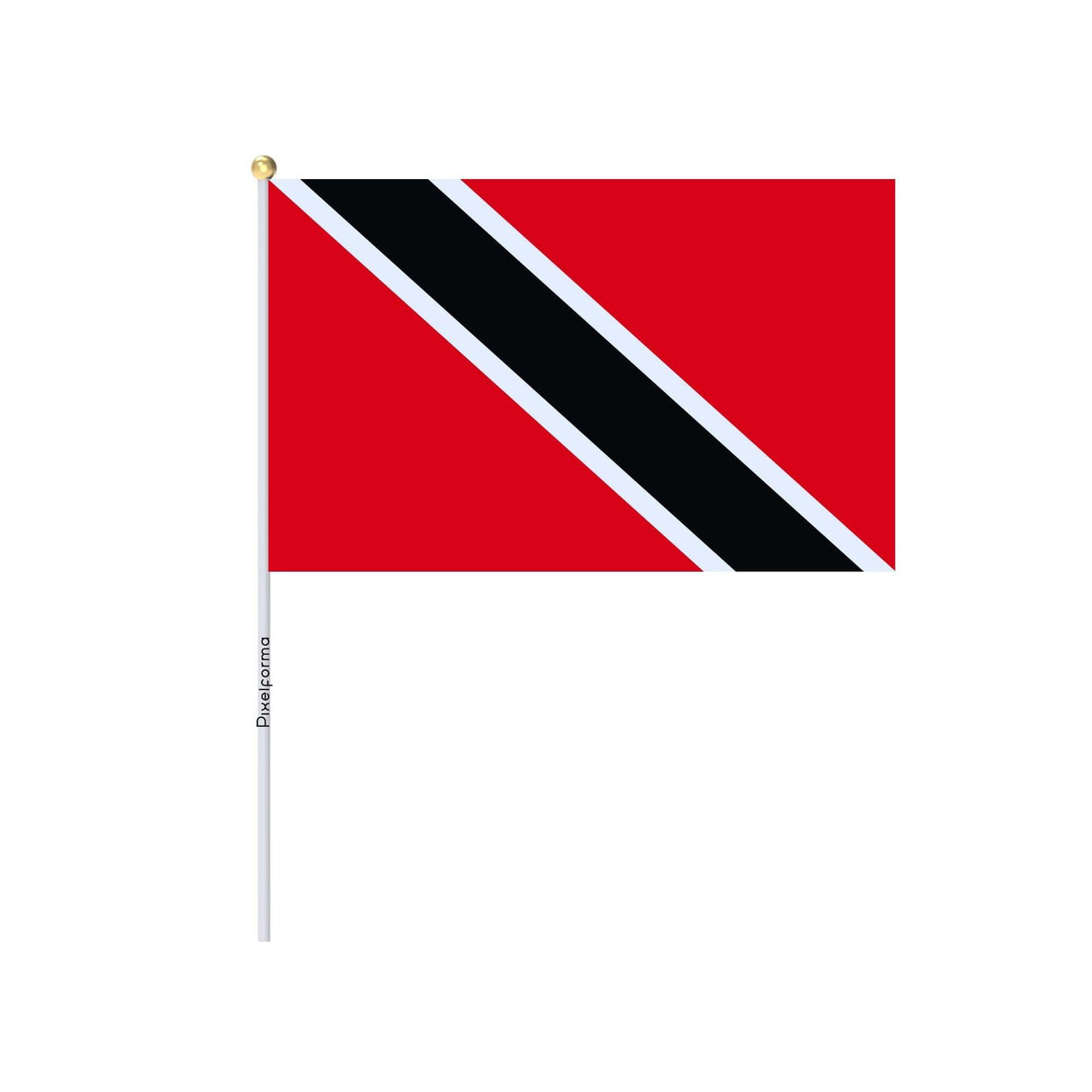 Lots Mini Drapeau de Trinité-et-Tobago en plusieurs tailles - Pixelforma