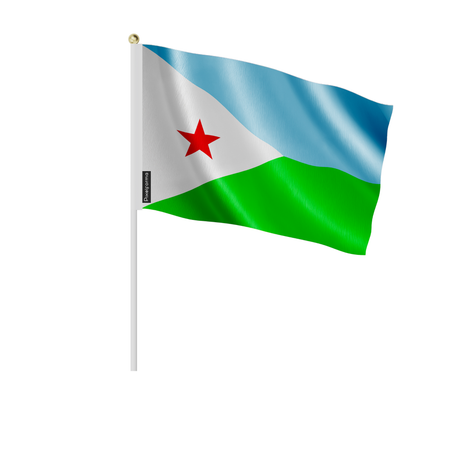Lots mini drapeau djibouti en plusieurs tailles - pixelforma
