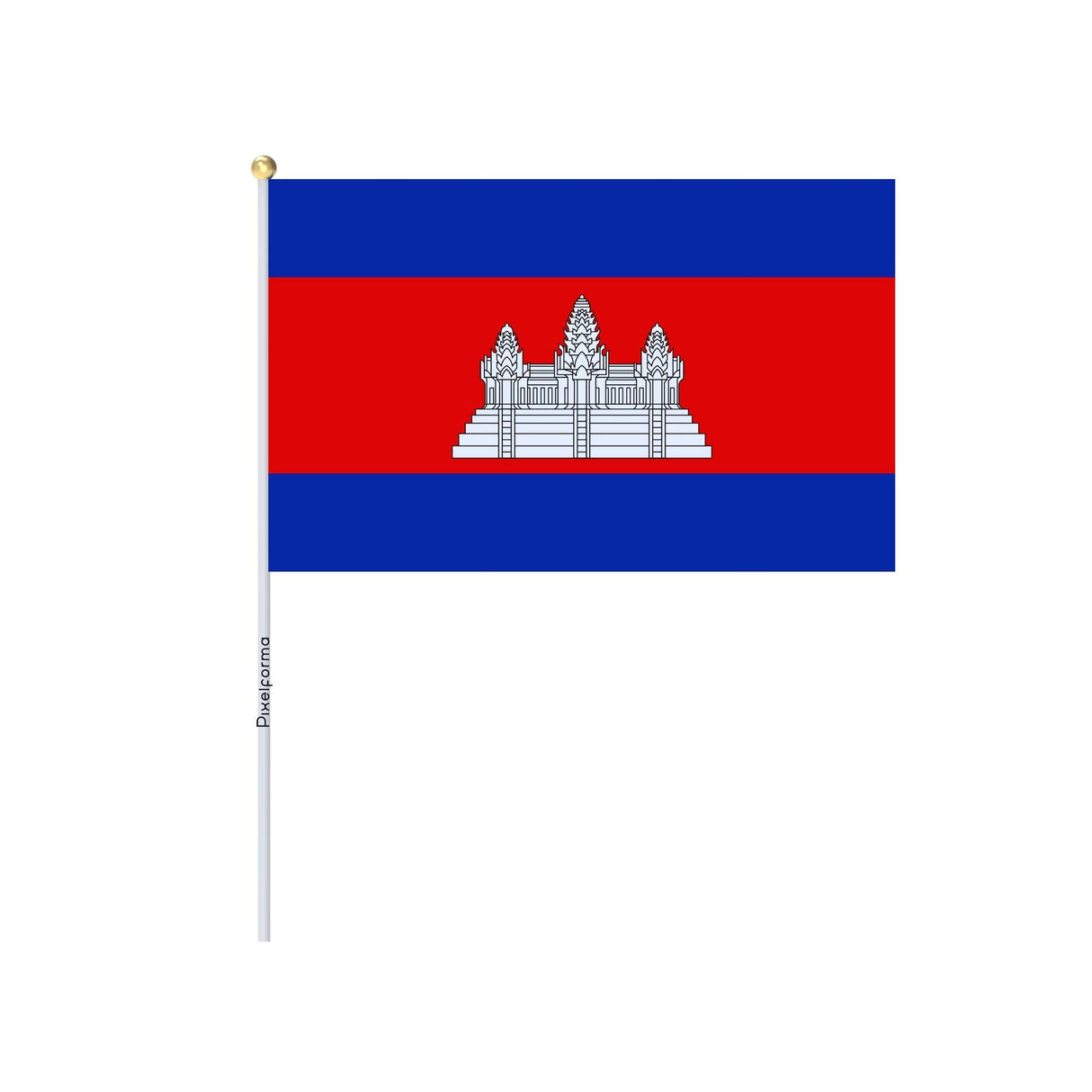 Lots Mini Drapeau du Cambodge en plusieurs tailles - Pixelforma