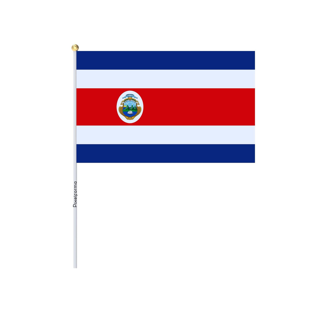 Lots Mini Drapeau du Costa Rica en plusieurs tailles - Pixelforma