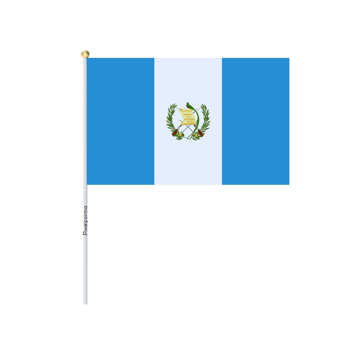 Lots Mini Drapeau du Guatemala en plusieurs tailles - Pixelforma