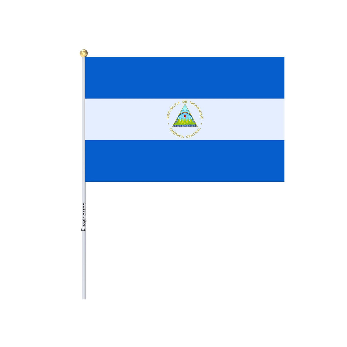 Lots Mini Drapeau du Nicaragua en plusieurs tailles - Pixelforma