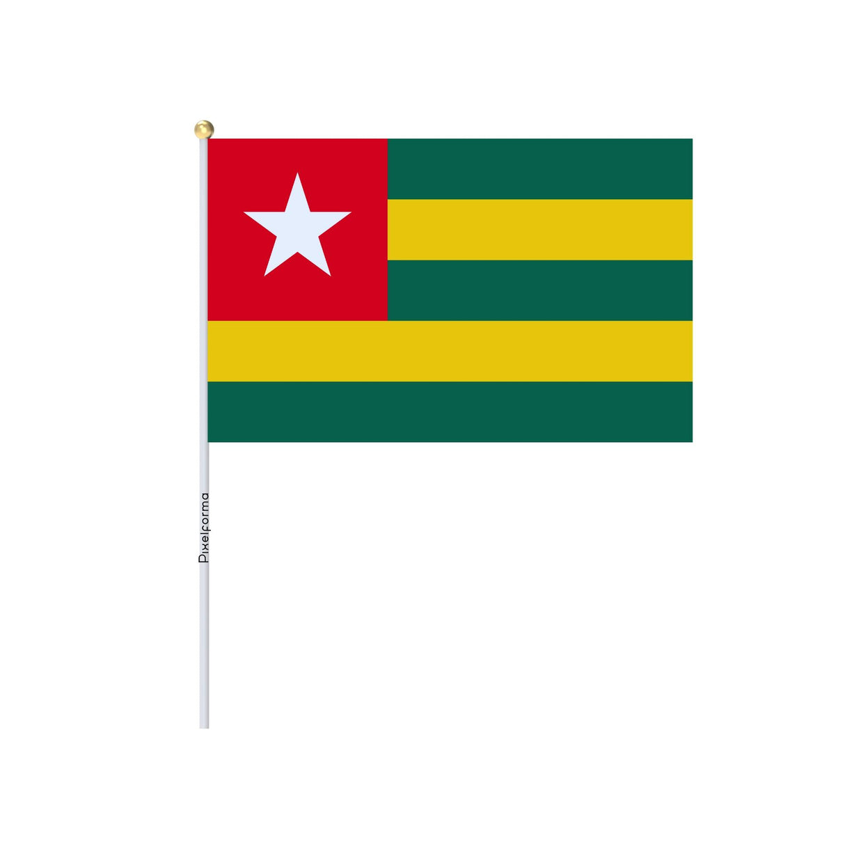 Lots Mini Drapeau du Togo en plusieurs tailles - Pixelforma