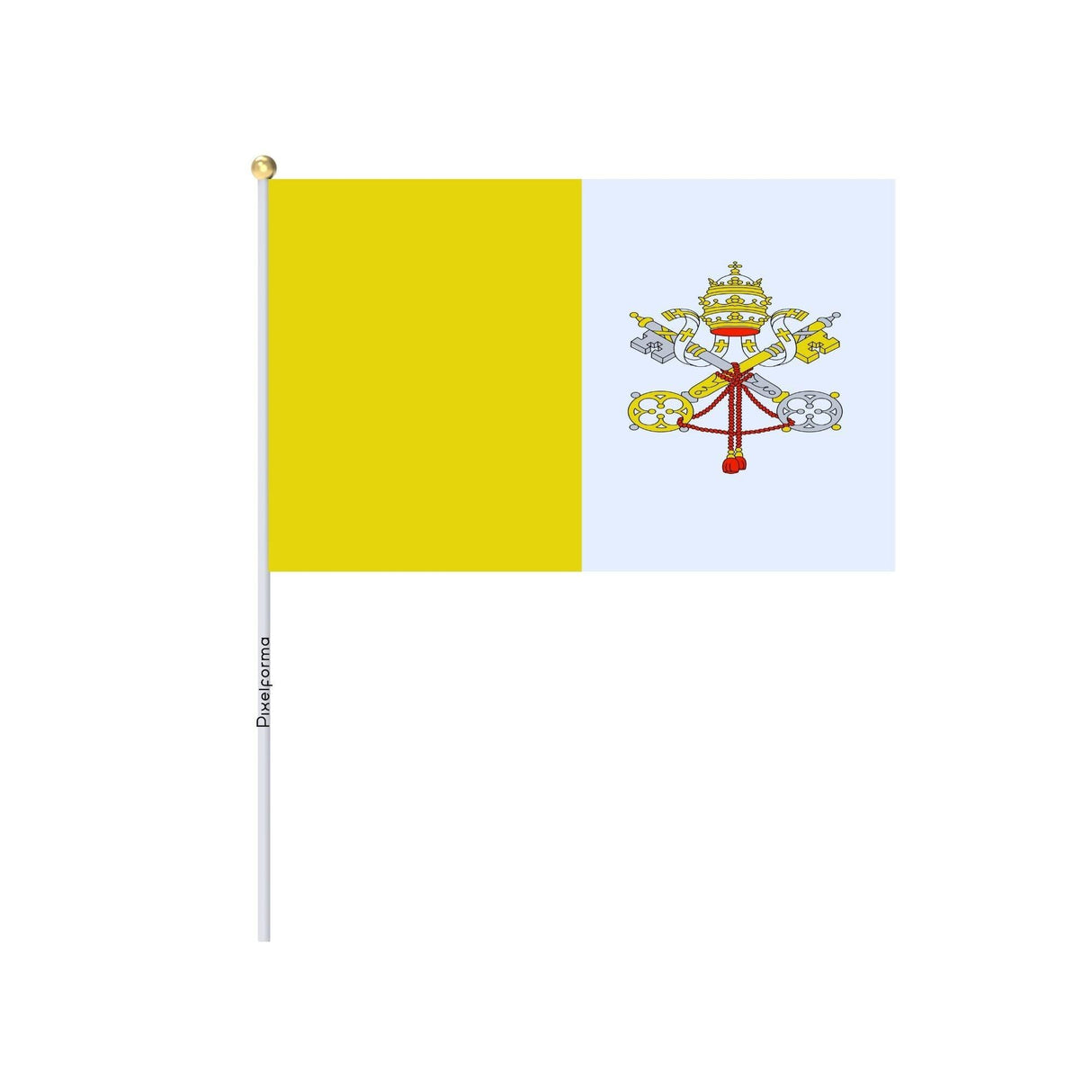 Lots Mini Drapeau du Vatican en plusieurs tailles - Pixelforma