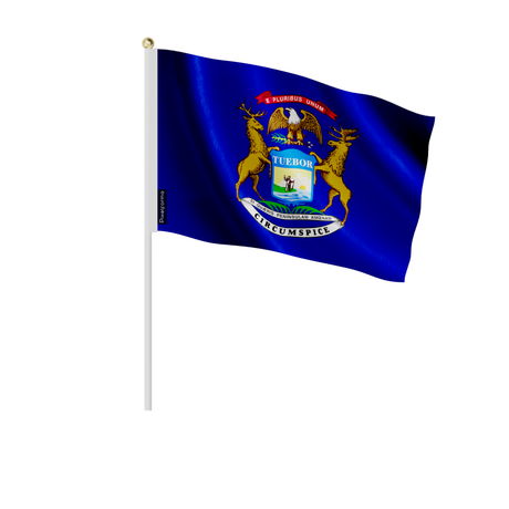 Lots mini drapeau michigan en plusieurs tailles - pixelforma
