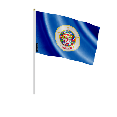 Lots mini drapeau minnesota en plusieurs tailles - pixelforma