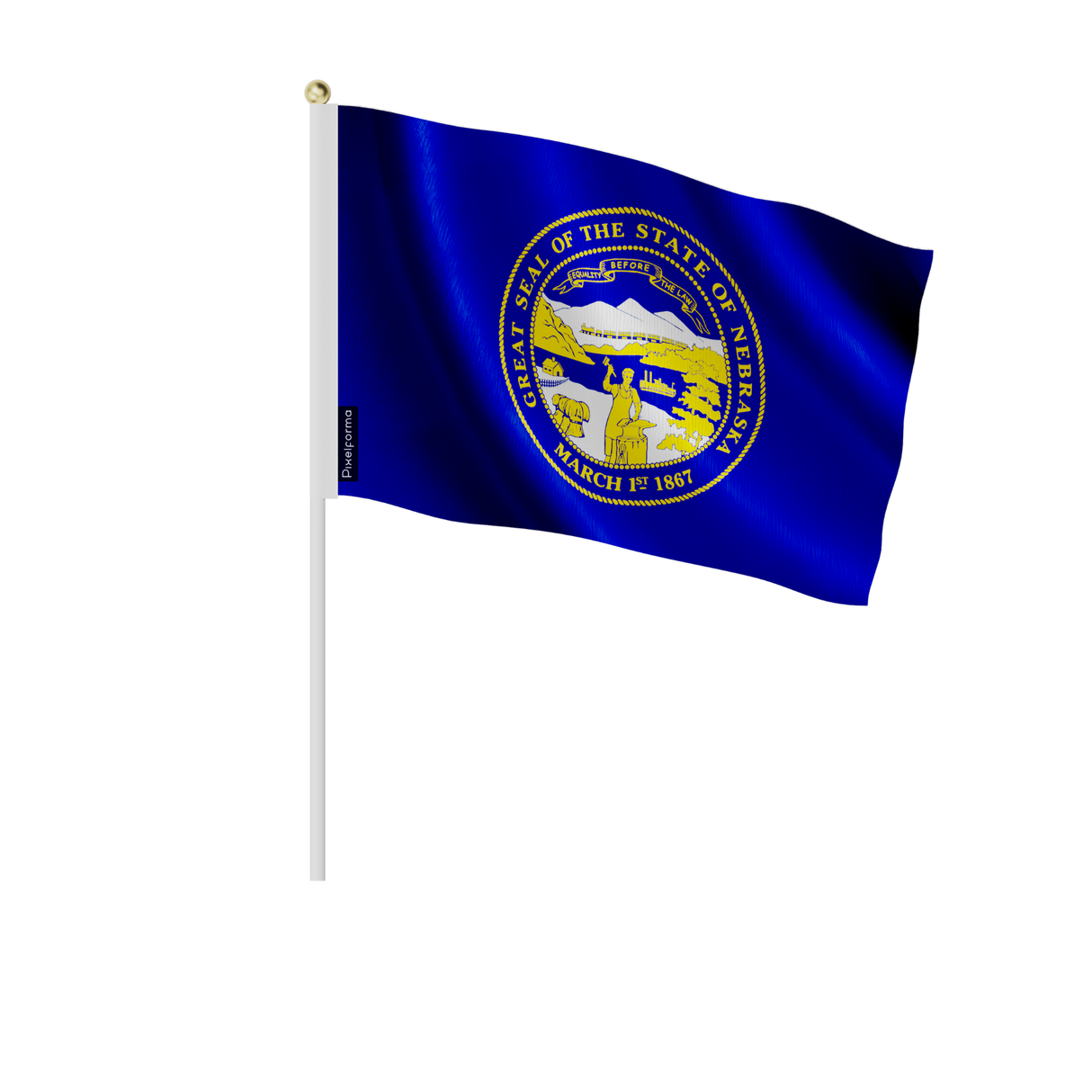 Lots mini drapeau nebraska en plusieurs tailles - pixelforma
