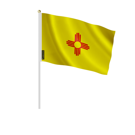 Lots mini drapeau nouveau-mexique en plusieurs tailles - pixelforma