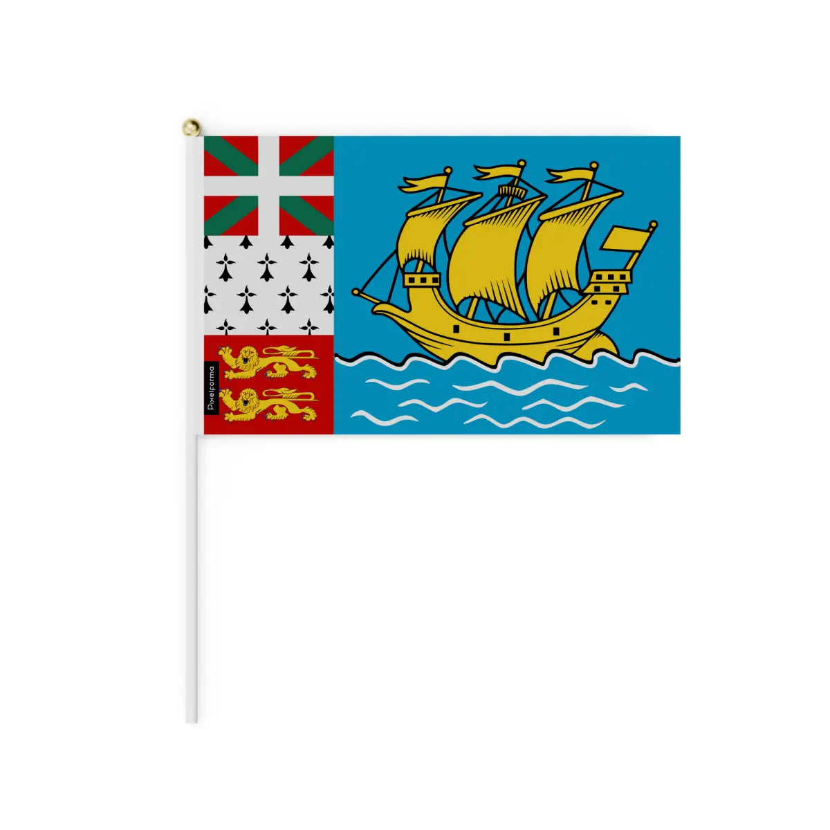 Lots Mini Drapeau Saint-Pierre-et-Miquelon en Plusieurs Tailles - Pixelforma 