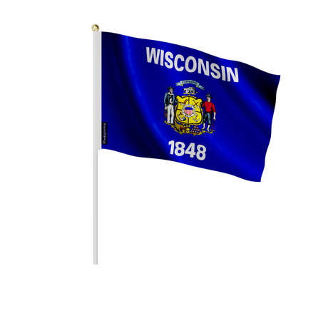 Lots mini drapeau wisconsin en plusieurs tailles - pixelforma