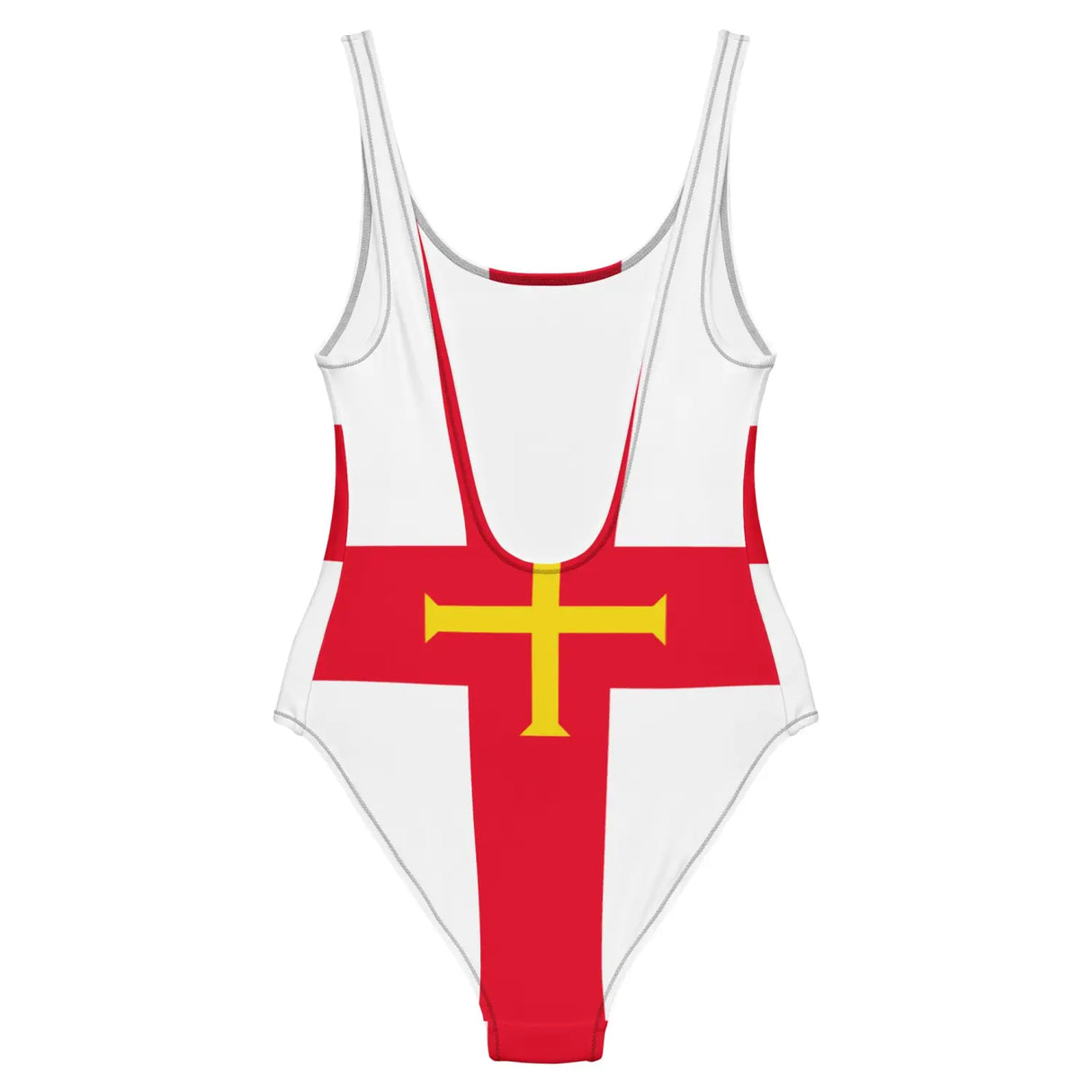 Maillot de bain 1 pièce drapeau guernesey - pixelforma