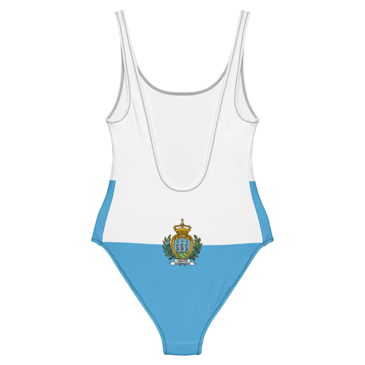 Maillot de bain 1 pièce drapeau saint-marin - pixelforma