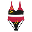 Maillot de bain drapeau angola en polyester recyclé femme