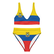 Maillot de bain drapeau équateur en polyester recyclé femme