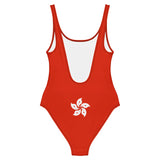 Maillot de bain drapeau hong kong coupe brésilienne femme