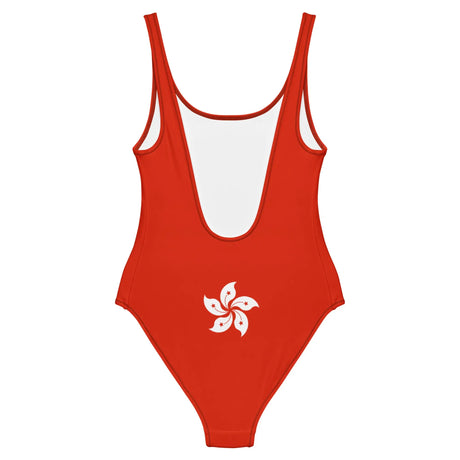 Maillot de bain drapeau hong kong coupe brésilienne femme