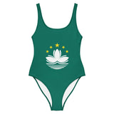 Maillot de bain drapeau macao coupe brésilienne femme