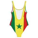 Maillot de bain drapeau sénégal coupe brésilienne femme