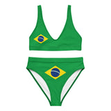 Maillot de bain femme brésil drapeau confort et uv