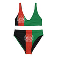 Maillot de bain femme drapeau afghanistan polyester recyclé