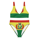 Maillot de bain femme drapeau bolivie polyester recyclé
