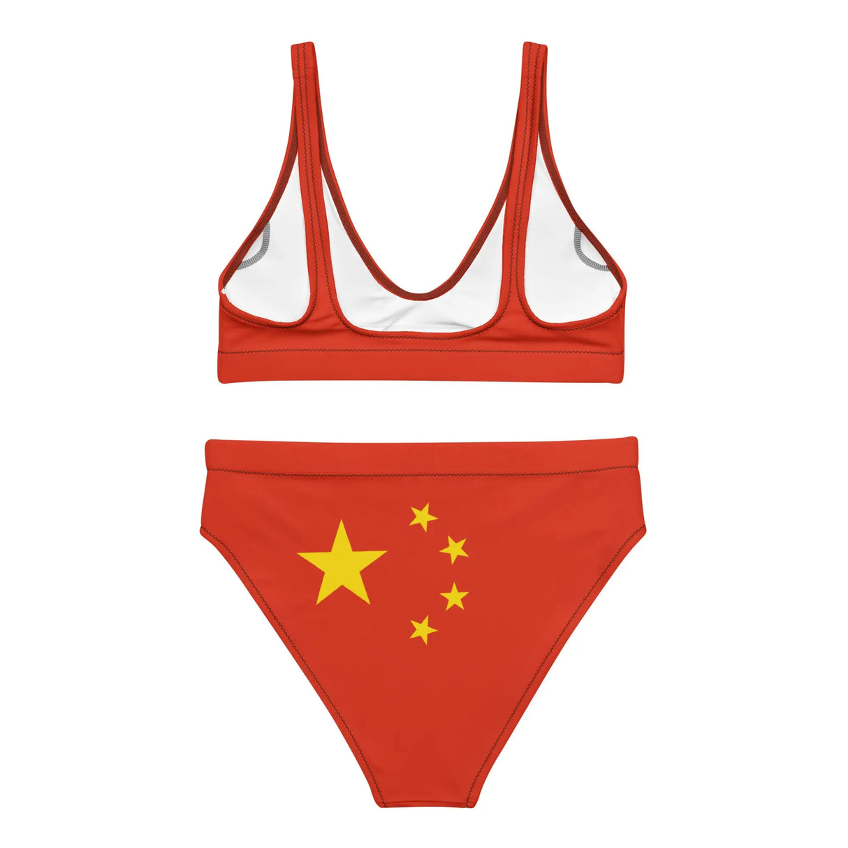Maillot de bain femme drapeau chine avec protection uv
