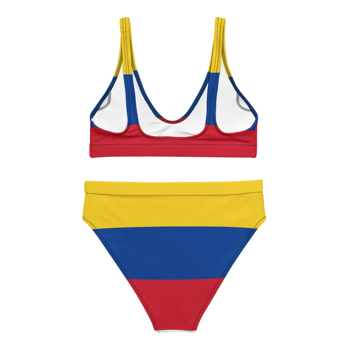 Maillot de bain femme drapeau colombie en polyester recyclé